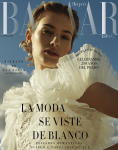 Portada de revista de medios de comunicación harpers bazaar